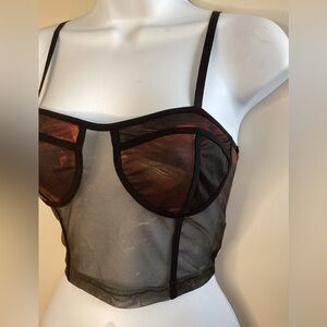 Shein Multi Color Printed Crop Top